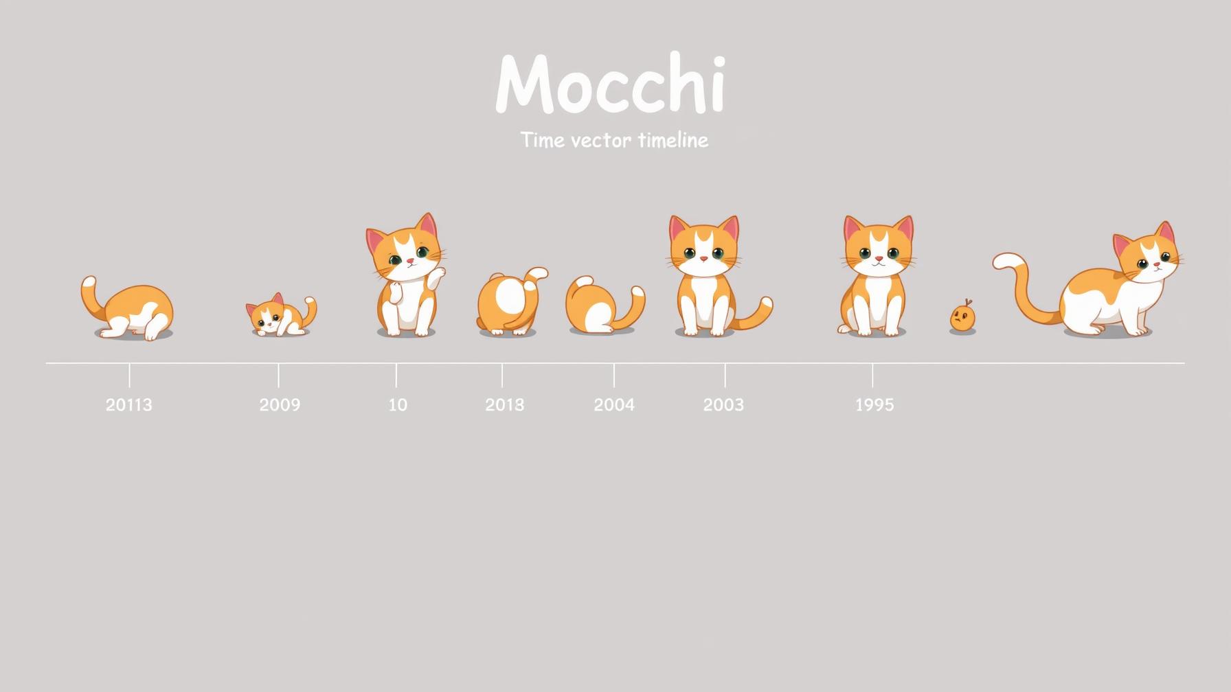 Mochi playfully sitting on a keyboard, eyes wide with curiosity