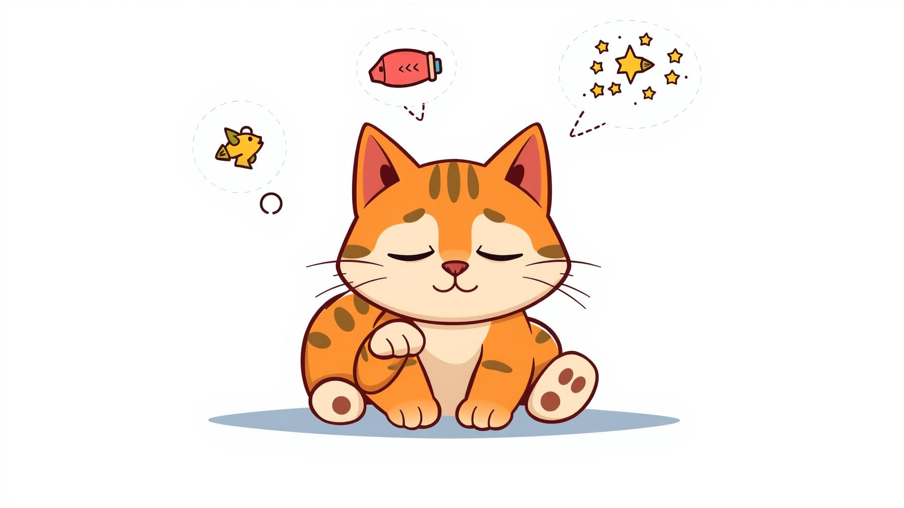 A kitten mid-twitch while curled up in sleep